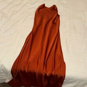 Burnt orange dress